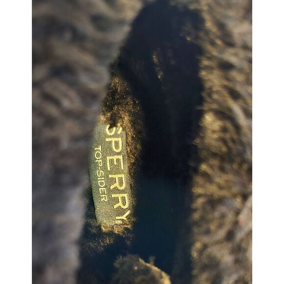 Sperry Elayna Winter Duck Booties Womens Size 10M Black Suede Leather Lace up - Picture 5 of 6